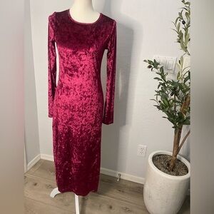 NWT Piphany Long sleeve velvet dress